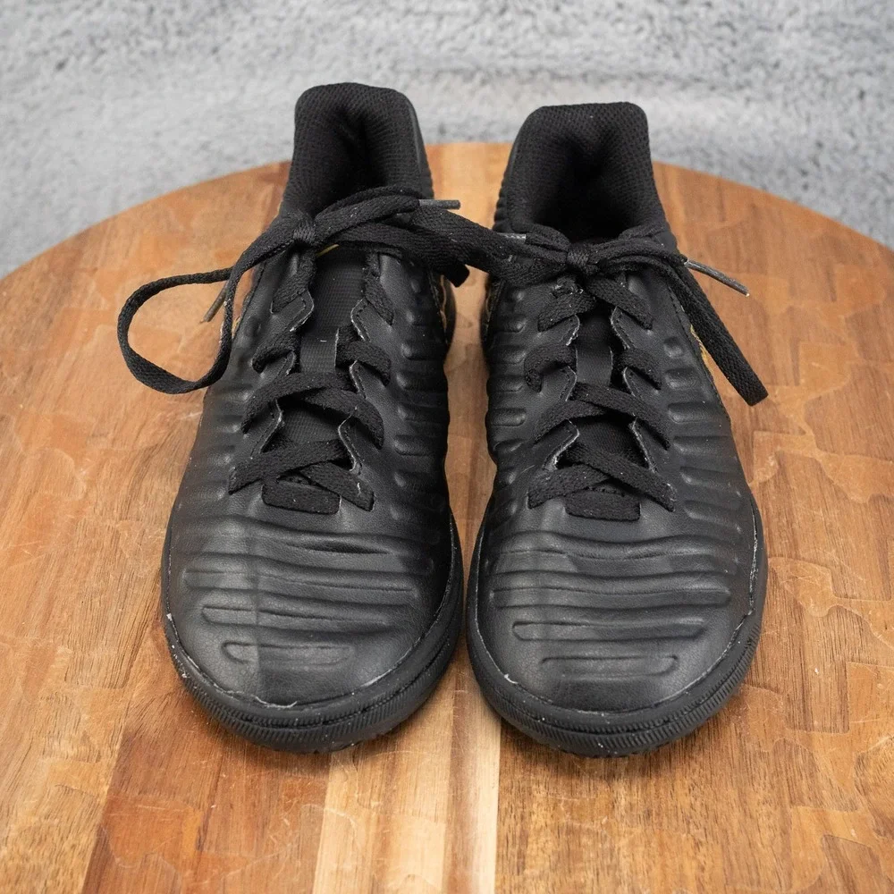 Nike Jr Tiempo Legend 7 Pro IC Boys Indoor Soccer Shoes Black - Sz 13C